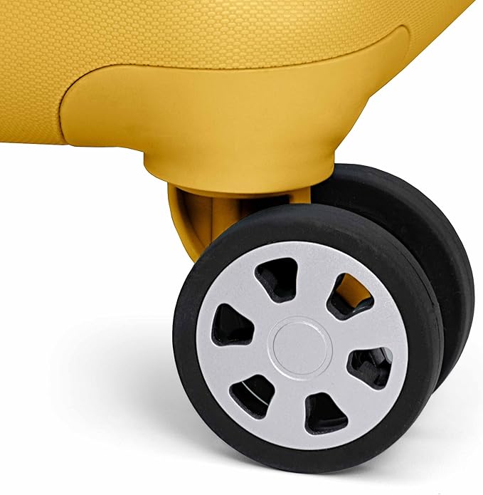Traveler's Choice Pagosa Hardshell Expandable Luggage with Spinner Wheels, Yellow, 30-Inch Large