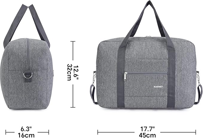 For Spirit Airlines Personal Item Bag 18x14x8 Foldable Travel Duffel Bag Tote Carry on Luggage Duffle Overnight for Women and Men