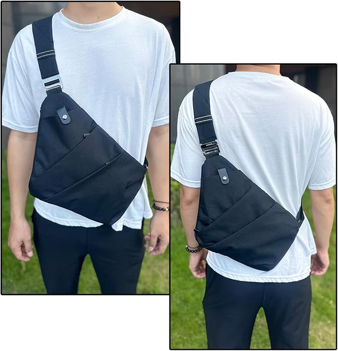 VADOO Sling Bag - Anti-theft Crossbody Shoulder Bag for Men and Women