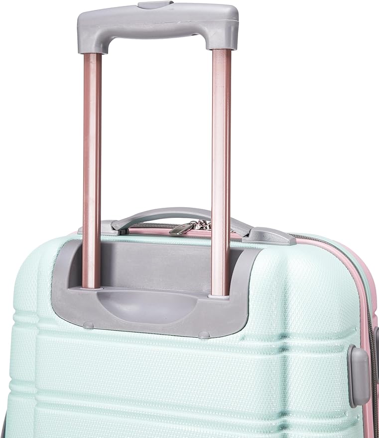 Rockland Melbourne Hardside Expandable Spinner Wheel Luggage Set, Mint, Carry-On 20-Inch and Tote 14-Inch