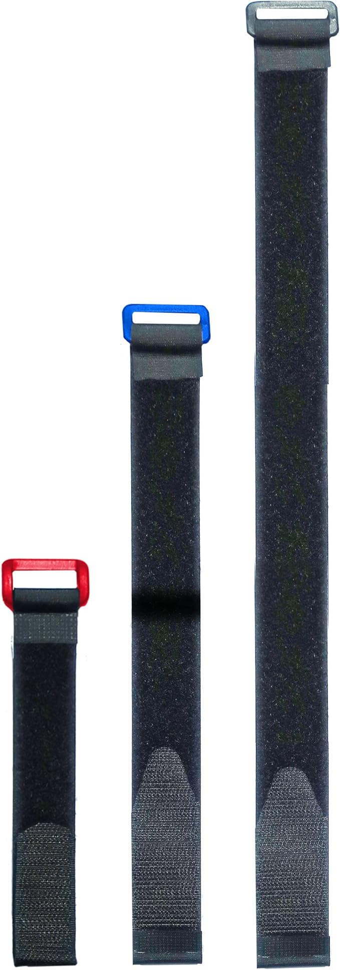 VELCRO Brand VEL-30794-AMS Elastic Cinch Straps with Buckle | 6pc Variety Pack 8"-15"-30"| Stretchable to Snugly Fasten Power Cords, Lumber, Bicycles, Sleeping Bags, Outdoor Umbrellas, More | Black
