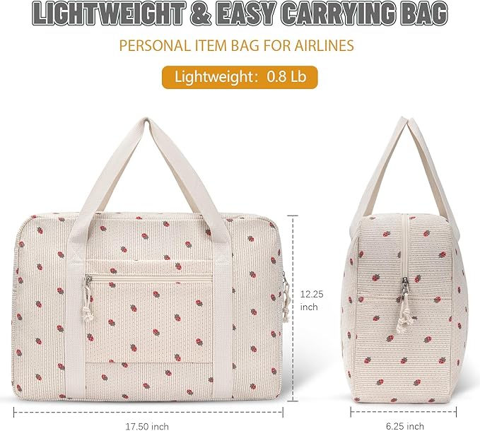 Travel Duffel Bag Foldable Weekender Overnight Bag for Men Women Lightweight Carry on Tote Bag For Spirit Airlines