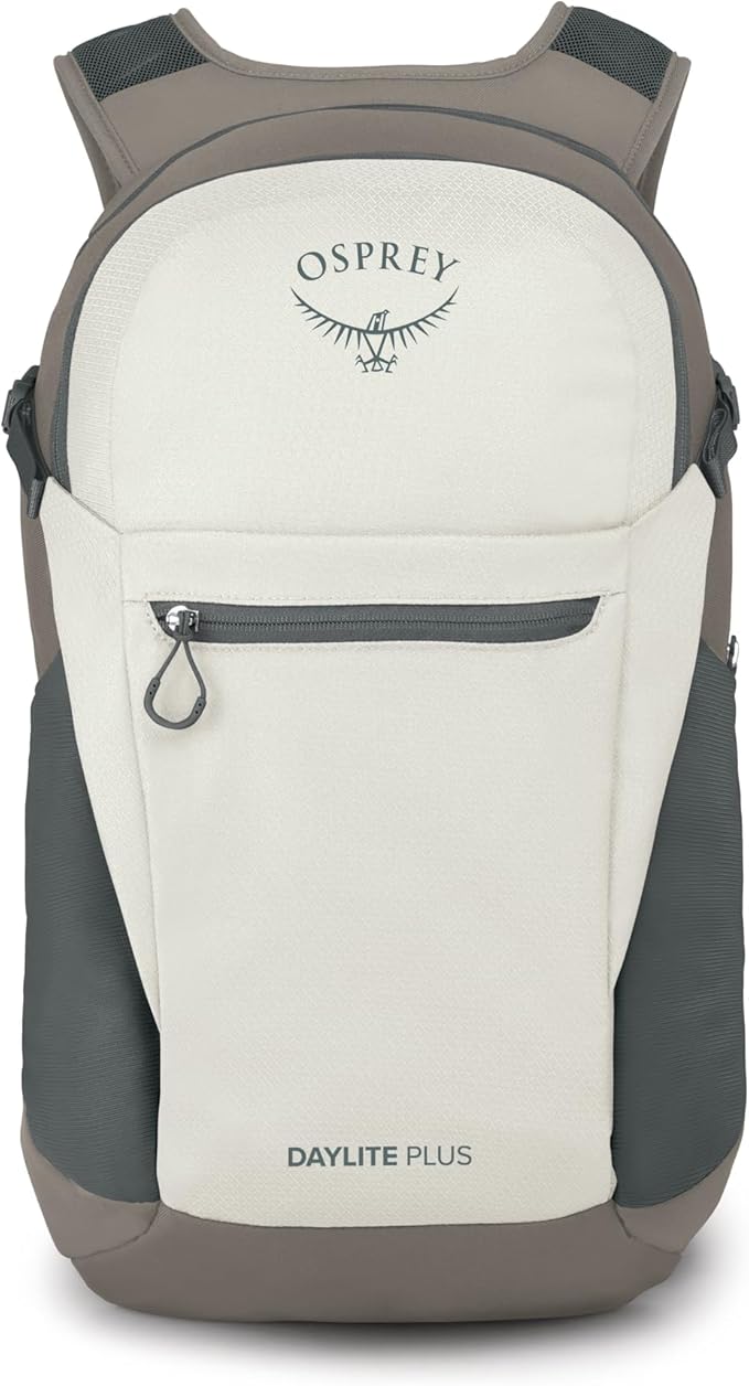 Osprey Daylite Plus Commuter Backpack - Everyday Pack with Laptop Sleeve, Bottle Pockets, and Extra Storage, Mystery White/Multi