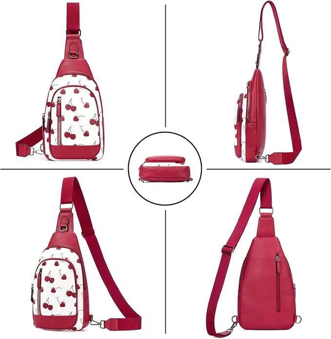 CLUCI Crossbody Bags for Women Men,Leather Sling Bag Cross Body Backpack for Woman Gifts for Women Birthday Unique