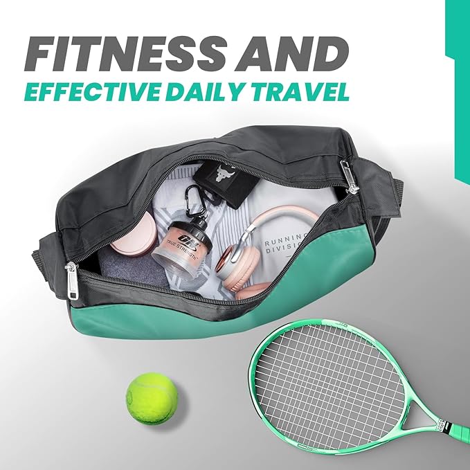 C&F BOGMOST Small Travel Duffel Bag Foldable Waterproof Gym Bags for Gym Beach Swim Bag Men Women Duffle Bag Lightweight Oxford Cloth Sports Bags-Green