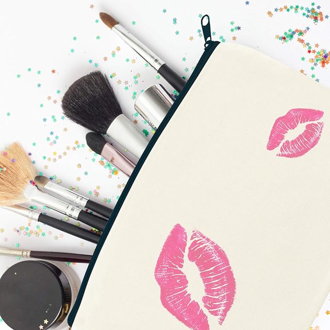Legigo Blank Canvas Bag Zipper Pouch Makeup Bags Bulk - Multi-Purpose Canvas Pencil Pouch with Sturdy Zipper, Cosmetic Bag Travel Toiletry Bag for DIY Craft Projects, Storage (8.3 x 5 inches)