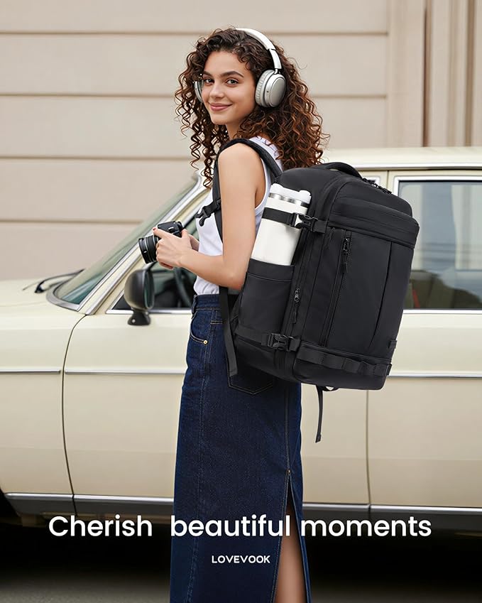 LOVEVOOK Camera Bag Backpack for Photographers, Professional DSLR, SLR & Mirrorless Camera Case, Carry On Personal Item Bags for Women Men, TSA 40L Travel Essentials Compatible with Canon/Nikon/Sony