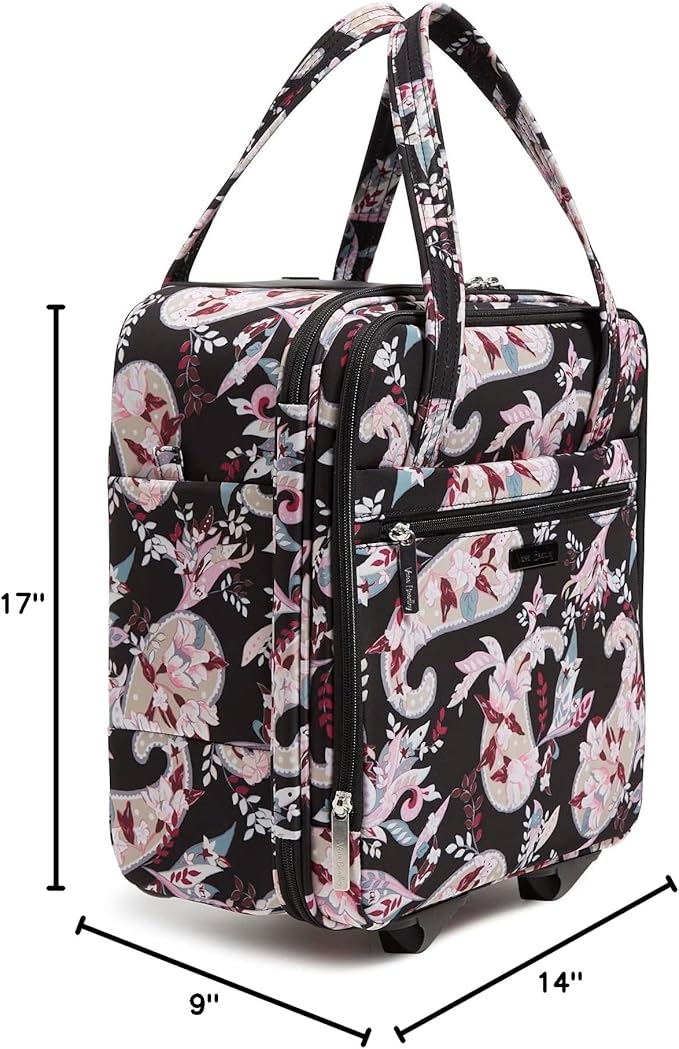 Softside Underseat Rolling Work Bag, Botanical Paisley