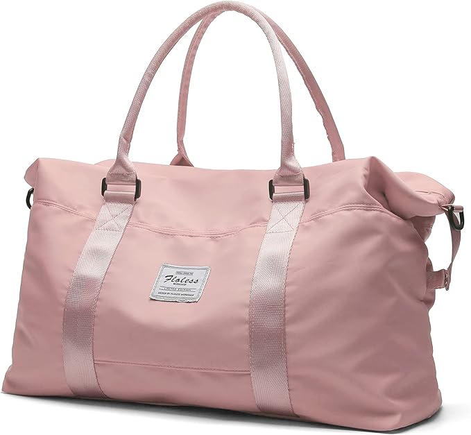HYC00 Travel Duffel Bag,Carry-on Overnight Weekender Bags for Women,Sports Tote Gym Bag with Wet Pocket