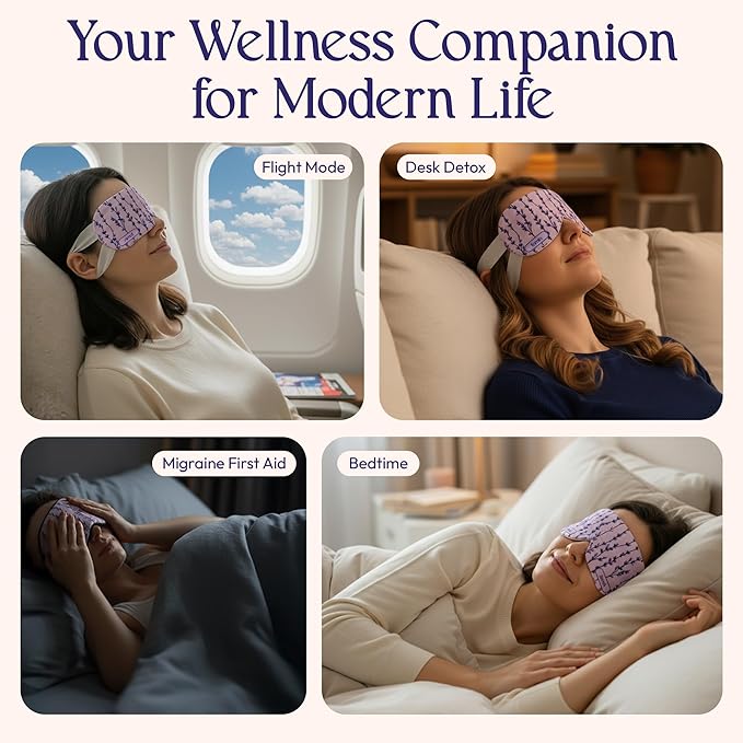 Fomin Self Heating Eye Mask- 20 Pack - Variety Pack Heated Eye Mask, Disposable Self Heating Steam Mask for Home, Sleep, Spa, Easter & Relaxation Gifts for Women