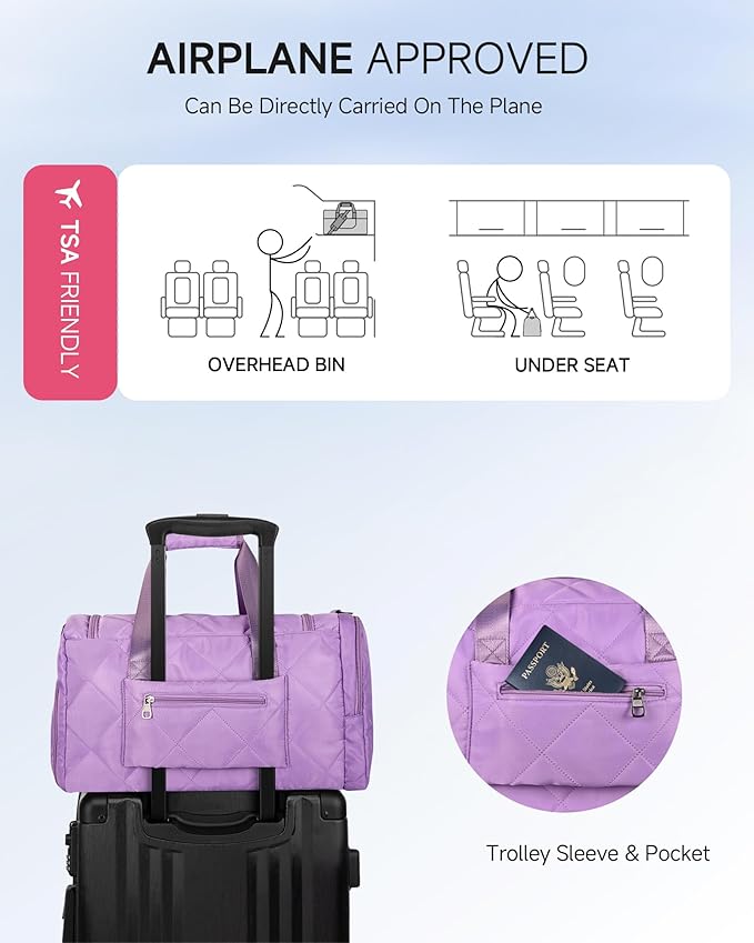Duffel Bag for Travel, Gifts for Teenage Girls, Gym Bag with Shoe Compartemnt, Dance Cheer Gymnastics Sports Bag, Duffle Bag for Girls, Gift for Daughter Granddaughter Niece, Girls Trip Gifts