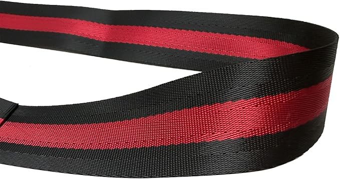 MAGARROW 65" 1.5" Utility Straps with Buckle Adjustable, 4-Pack (RED/Black (4-PCS))