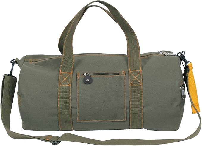 Rothco Canvas Equipment Duffle Bag – Travel & Gym Bag with Heavyweight Cotton Canvas Material – Great for Storing Gear, Clothing, and More
