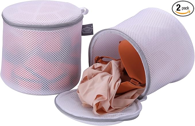 Kimmama Lingerie Bags for Washing Delicates, Garment Bag for Washing Machine, Mesh Laundry Bags for Cleaning Clothes, Coat, Dress, Sweater, Shirts, Toys, 3L