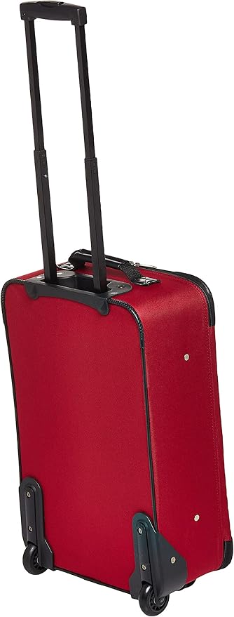 American Tourister Fieldbrook XLT Softside Upright Luggage, Red/Black, 3-Piece Set (BB/21/25)