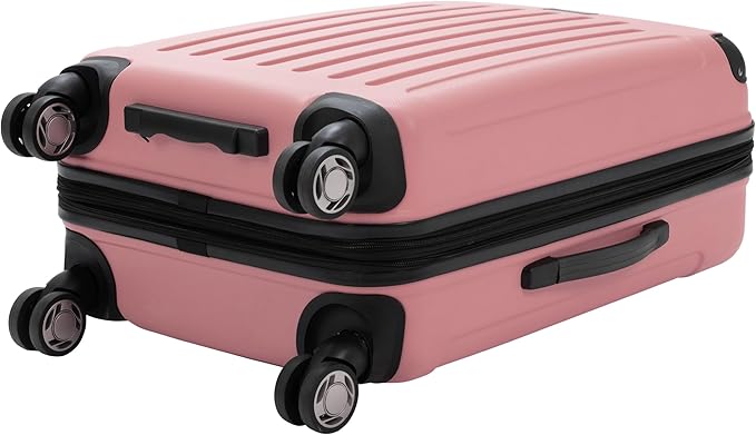 Kenneth Cole REACTION Renegade Luggage Expandable 8-Wheel Spinner Lightweight Hardside Suitcase, Peony, 2-Piece Set (20"/28")
