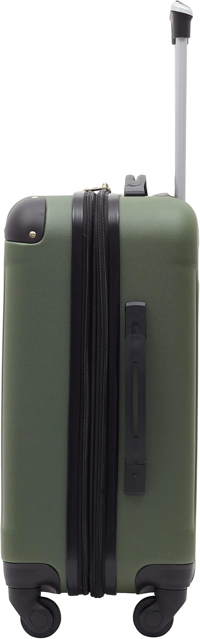 Travelers Club Chicago Hardside Expandable Spinner Luggage, Thyme Green, 22" Carry-On