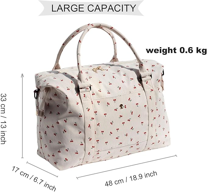 ESVAN Travel Tote Duffel Gym Bag,Weekender Overnight Carry-on Tote Crossbody Bag with Wet Pocket and Trolley Sleeve Upgraded