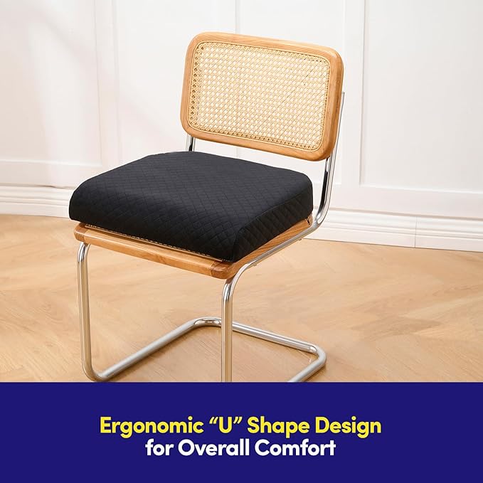 Extra Large Seat Cushion for Office Chair ✅- Ergonomic Pillow for Desk Chair, Wheelchair, Airplane, Stadium, Car Seat, Gamers ✅– Non-Slip Support Pad for Work, Automotive & Mobility, 19" x 17" x 3"