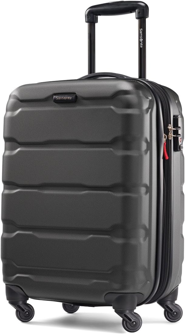 Samsonite Omni PC Hardside Expandable Luggage with Spinner Wheels, Black, 3-Piece Set (20/24/28)