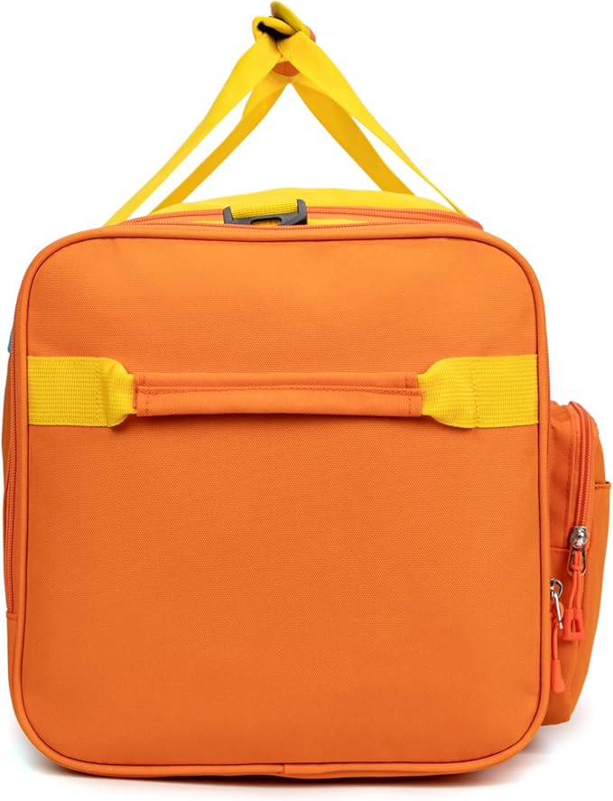 HawLander Large Kids Duffle Bag for Travel, Overnight, or Weekender, 22" inch (Orange)