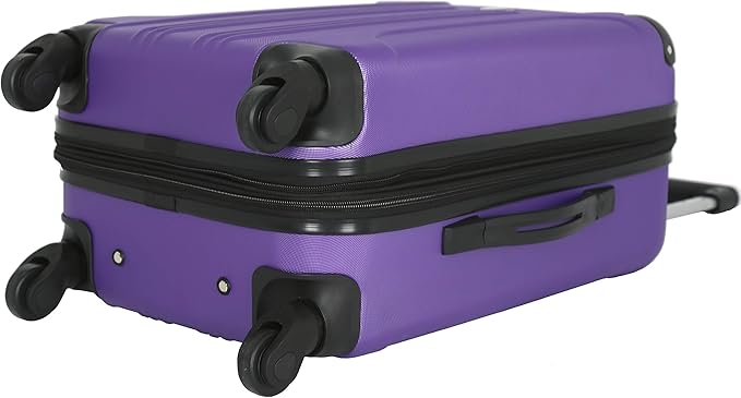 Travelers Club Chicago Hardside Expandable Spinner Luggage, Purple, 22" Carry-On