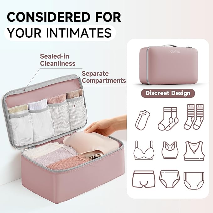 11 Set Packing Cubes for Travel,Gifts for Women Mom Kids, TSA Approved Bags for Makeup,Cosmetic,Toiletry, Suitcase Organizers for Checked Luggage,Cruise Essentials,Airplane Accessories,Light Coral Red