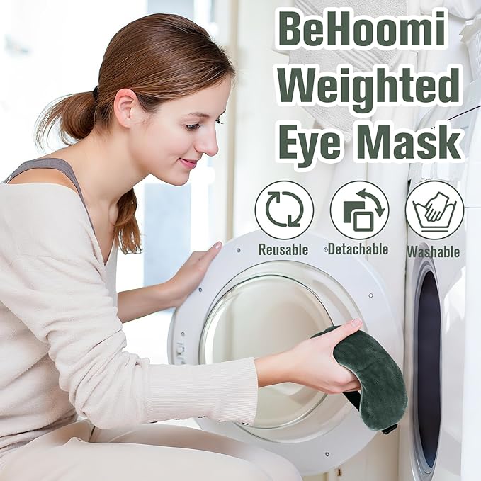 Heated Eye Mask, Microwave Moist Warm Compress for Eyes, Cooling Soothing Weighted Eye Mask for Sleeping, Reusable Sleep Eye Mask for Home & Office, Hot and Cold for Eye Relaxation (Grey)