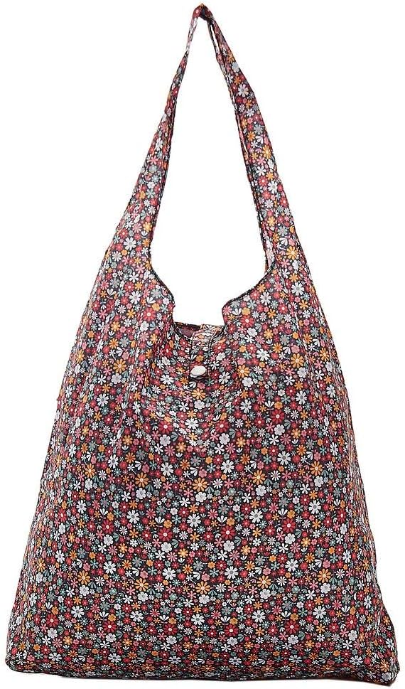 ECO CHIC Foldable Reusable Grocery Bags - Lightweight, Recycled & Reusable Shopping Bag - Waterproof Packable Tote