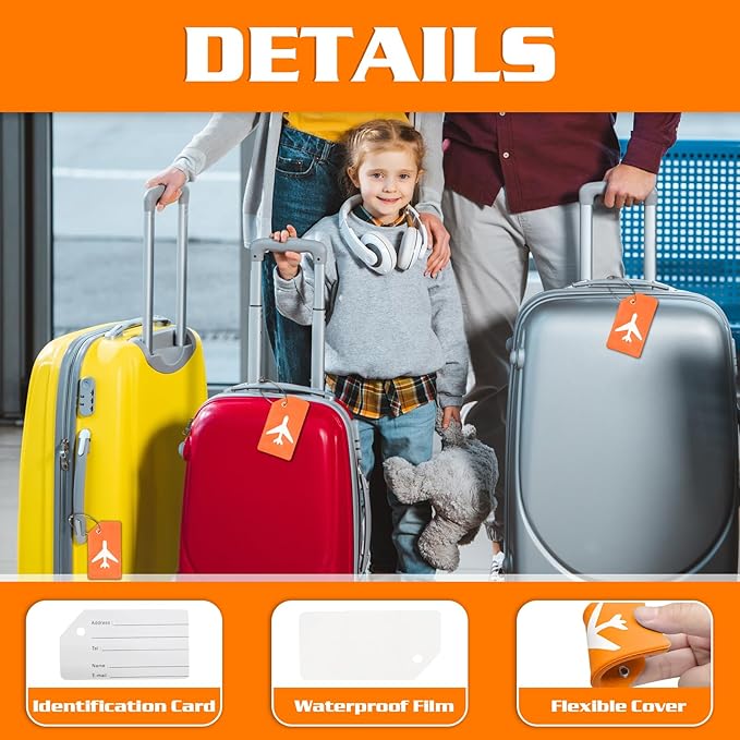 Luggage Straps with TSA Combination Lock and Luggage Tags Set, Luggage Straps for Suitcases - Portable Suitcase Straps and Luggage Belt