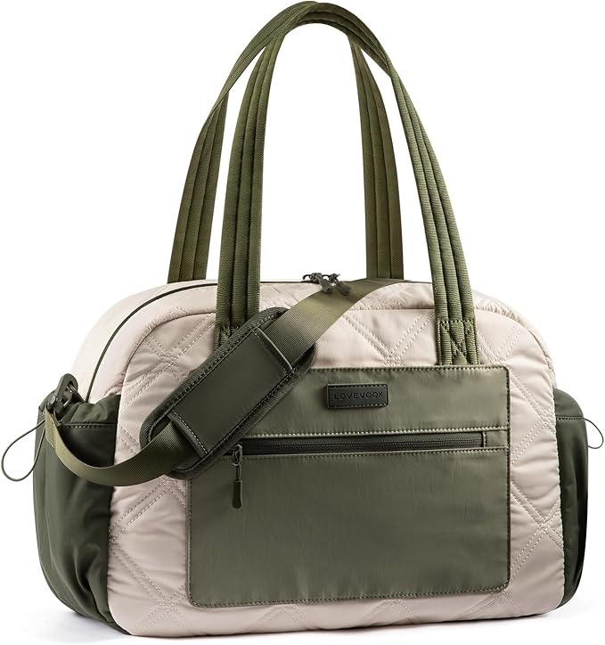 LOVEVOOK Gym Bag for Women, Lightweight Travel Duffle Bag with Wet Pocket, Personal Item Carry On Weekender Overnight Bags for Woman Gym, Yoga, Hospital, Weekend Trips
