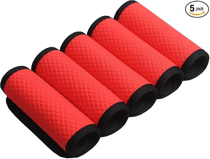 Luggage Handle Wrap for Suitcase/Carry On/Backpacks-Neoprene Luggage Handle Wraps Bright Luggage Identifiers/Tags/Spotter/Markers Travel Accessories/Essentials-Red
