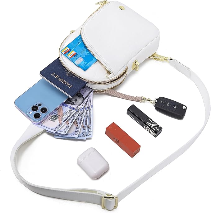 INICAT RFID Blocking Sling Bag, Anti Theft Crossbody Bag for Women, Travel Fanny Pack Style Purse, Vegan Leather