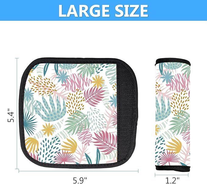Luggage Handle Wrap 3Pcs Suitcase Identifier - Bogg Bag Strap Wrap Cover, Easy Identification Bright Neoprene Marker Sleeve Grips Comfort Travel Accessories for Airport (Y04)