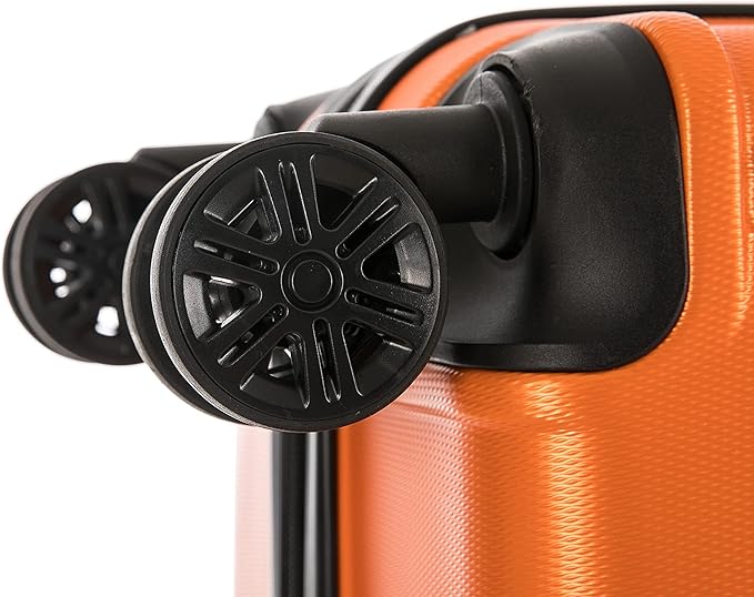 InUSA TREND Luggage with Spinner Wheels | Durable Lightweight Hardside Suitcase, Travel bag with Handle and Trolley, 28-Inch Large Checked luggage | Orange