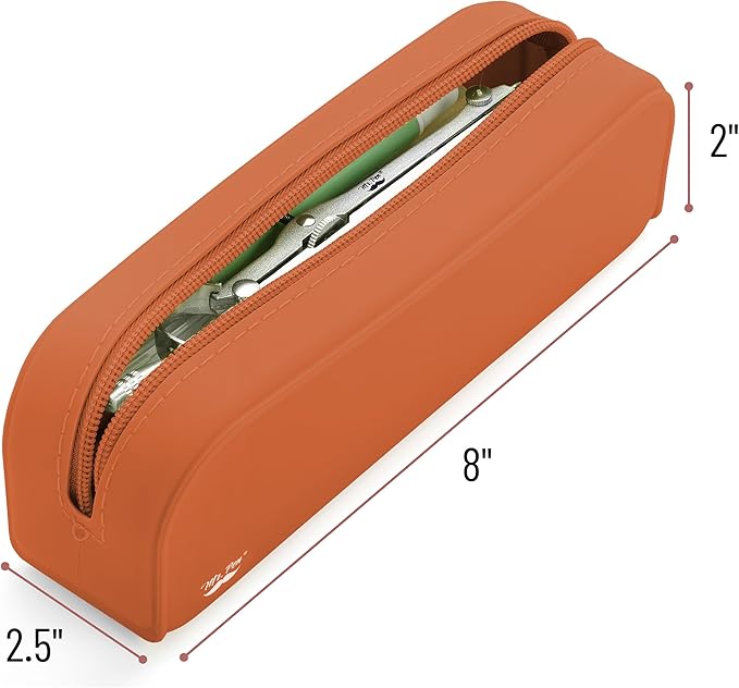 Mr. Pen- Silicone Pencil Case, Terracotta Color, Aesthetic Pencil Pouch
