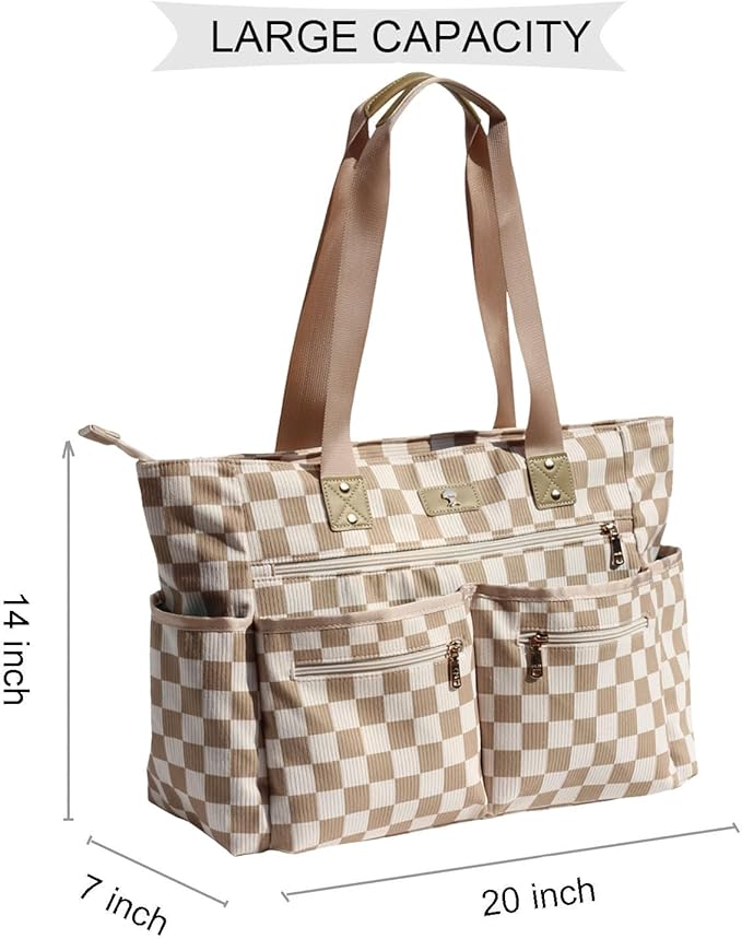Weekender Bag Carry On Bag Overnight Tote Travel Duffle with 13 Pockets for Travel,Work，Gym,Beach,Teacher,Nurse