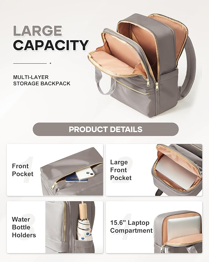 wepadre Small Travel Backpack Carry on Flight Approved Personal Item Travel Bag Carry on Backpack for Women Work Laptop Backpack for Traveling Carry on Luggage Mochila De Viaje