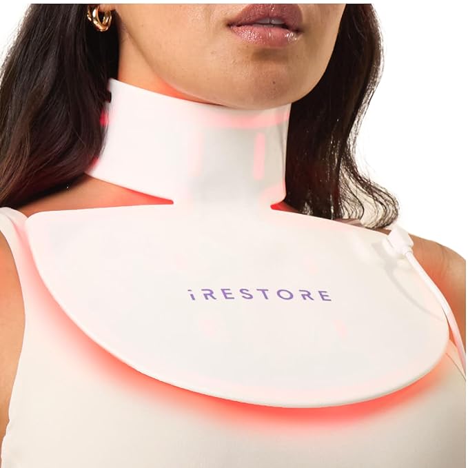 iRestore Lux Complete Care Bundle: Elite Hair Device + LED Face, Neck, Eye Masks + Max Growth Hair Wellness Kit
