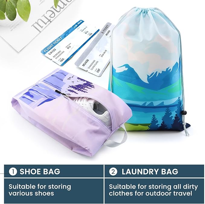 7 Set Compression Packing Cubes for Travel - Compressible/Expandable Luggage Organizer Bags Set, Double Zipper Packing Organizer for Suitcase, Lightweight Travel Essentials Accessories (Half Mesh)