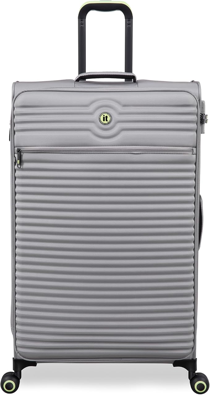 It Luggage Circulator 32" Softside Checked 8 Wheel Expandable Spinner, Elephant Skin
