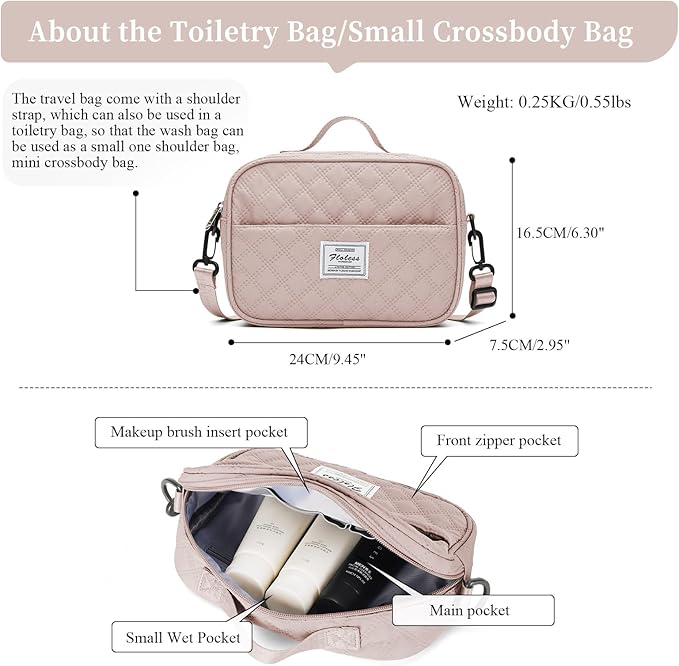 Weekender Bags for Women, Carry on Overnight Weekend Travel Duffel Bag with Shoes Compartment &Toiletry Bag, Personal Item Bag for Travel Business Trips Sport Hospital