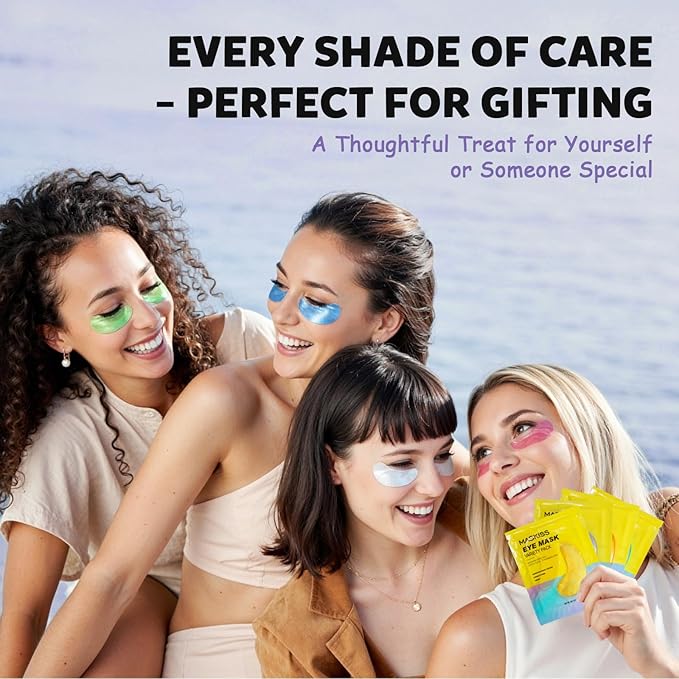 Under Eye Patches Variety Pack (48 Pairs), Easter Gifts for Women, Eye Masks for Dark Circles Puffy Eyes With 8 Colors (6 Pairs/Color), Vegan Skin Care Gifts for Women