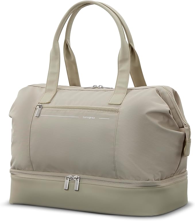 Samsonite Better Than Basics Weekender Duffle – Drop Bottom Travel Bag with 14” Laptop Compartment, SmartSleeve™