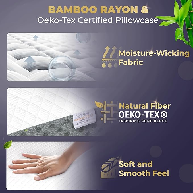 Royal Therapy Memory Foam Pillow, Neck Pain Relief, for Neck and Shoulder Pain, Side Sleeper, Cervical, Pillow Sleeping, Non-Adjustable