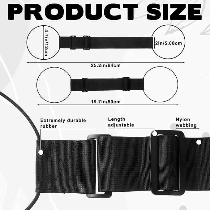 2 Pack Luggage Straps for Add a Bag Bungees, Suitcase Adjustable Belt 2-in-1 Luggage Straps Add a Bag for Suitcases Lightweight Easy Elastic Wrap Belts for Attaching Extra Bags