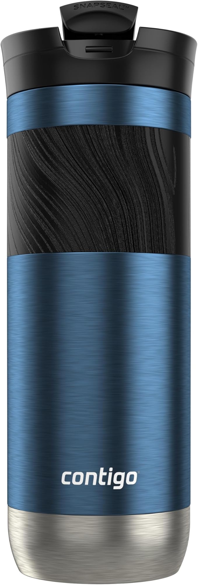 Contigo Byron 2.0 Stainless Steel Travel Mug with Snapseal Lid and Grip 20oz, Blueberry, Great for hot and cold beverages