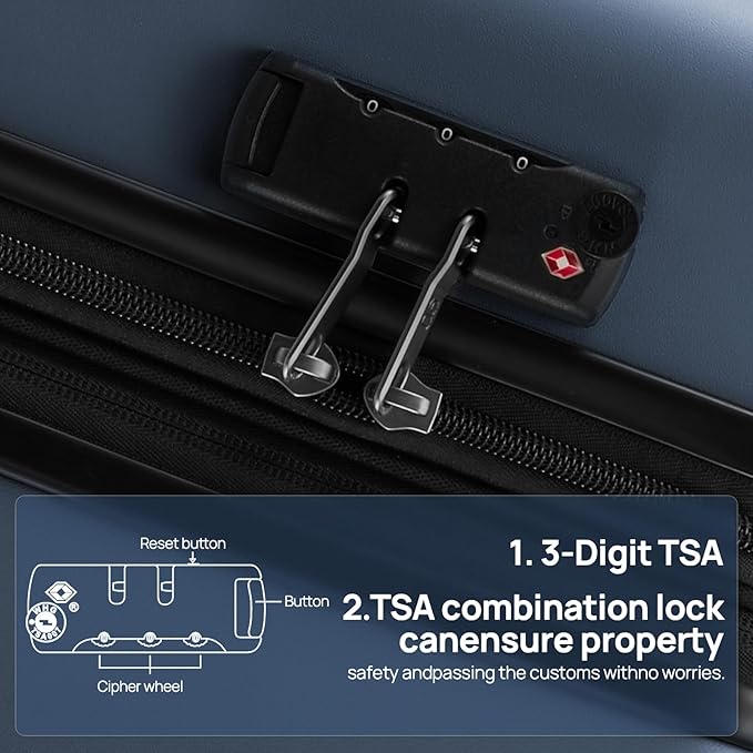 NINETYGO Large Checked Luggage 28 Inch, Checking In Luggage with Smooth Double Spinner Wheels, Hard Shell PC+ABS Suitcase, Lightweight Travel Luggage, TSA Approved (Grey, Andes)