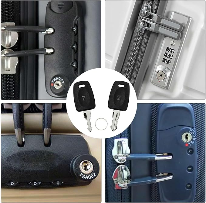 Luggage Keys 002 007 Replacement for Bag Suitcase Luggage Lock
