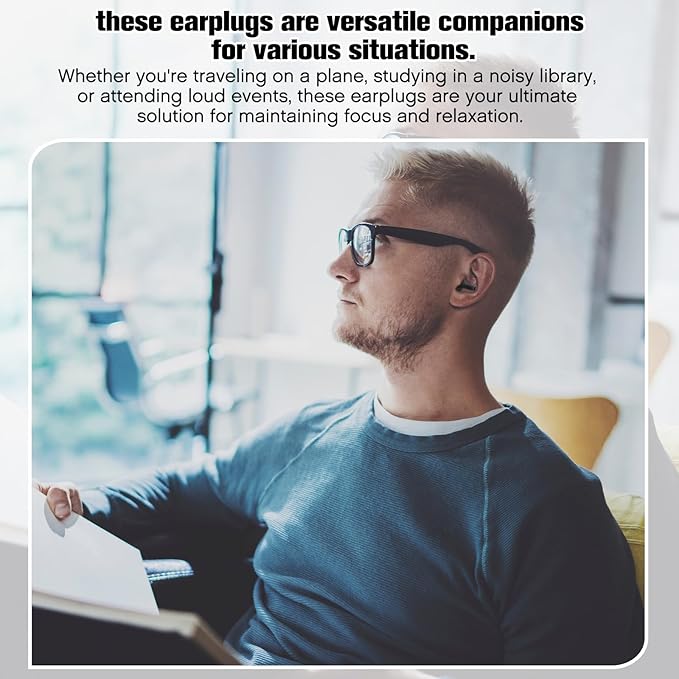 TrelaCo 200 Pairs Silicone Ear Plugs Soft Reusable Waterproof Ear Plugs for Sleeping Noise Swimming Hearing Protection Earplugs Shooting Construction Hunting Music Concerts (Black)